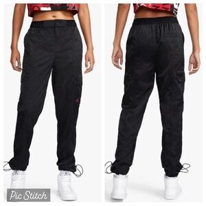 Nike Air Jordan‎ Heritage Black Nylon Cargo Jogger Pants XS Streetwear Neutral